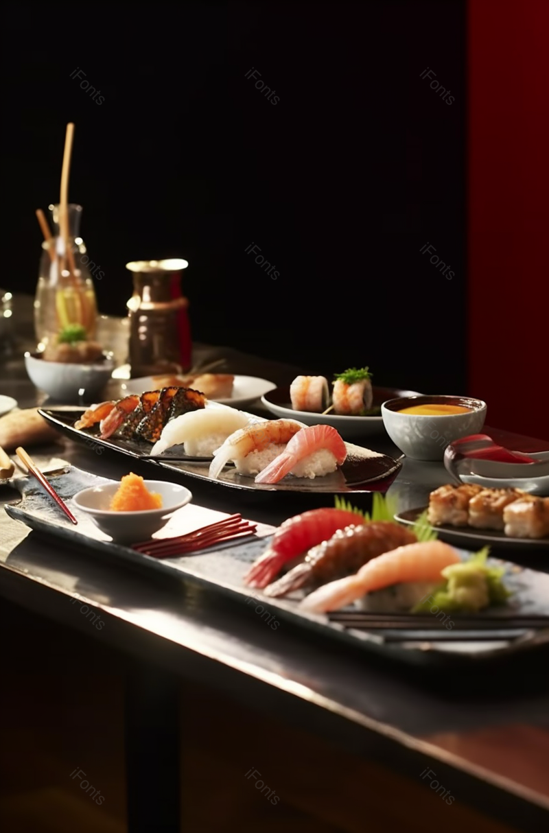 寿司晚餐饮食容器饮料海产静物葡萄酒,高清,摄影图,摄影图片,图片大全,摄影图免费下载